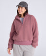 Womens Blake Boucle Half Zip Fleece - Pink