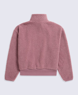 Womens Blake Boucle Half Zip Fleece - Pink
