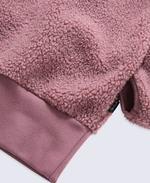 Womens Blake Boucle Half Zip Fleece - Pink