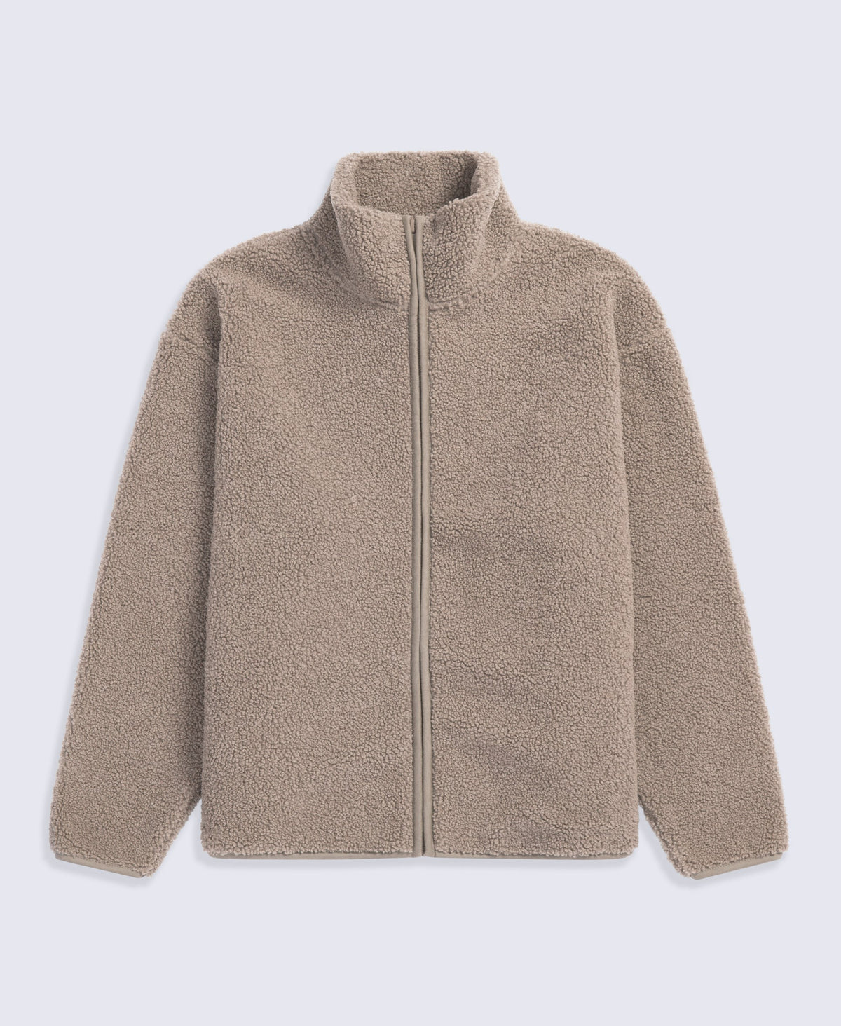 Womens Blake Boucle Full Zip Fleece - Beige