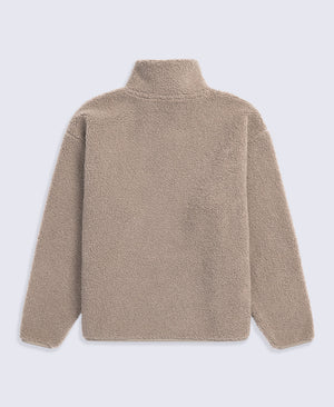 Womens Blake Boucle Full Zip Fleece - Beige