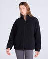 Womens Blake Boucle Full Zip Fleece - Black