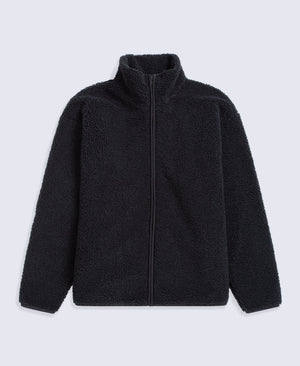 Womens Blake Boucle Full Zip Fleece - Black