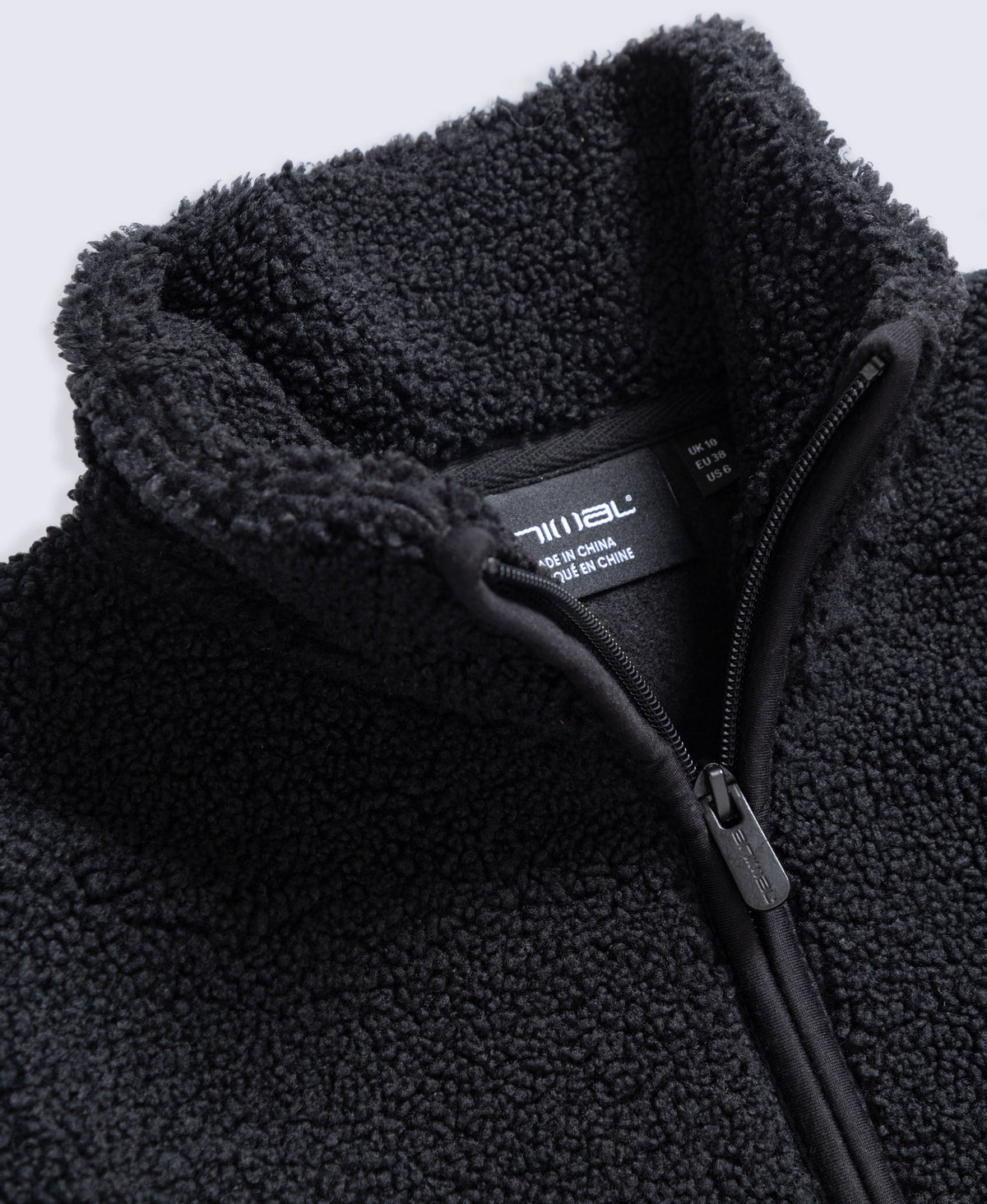Womens Blake Boucle Full Zip Fleece - Black