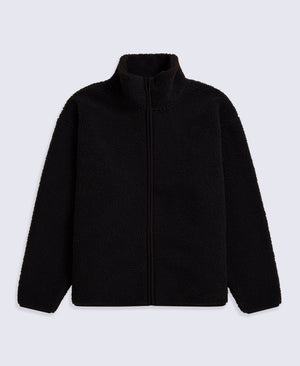 Womens Blake Boucle Full Zip Fleece - Black