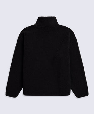 Womens Blake Boucle Full Zip Fleece - Black