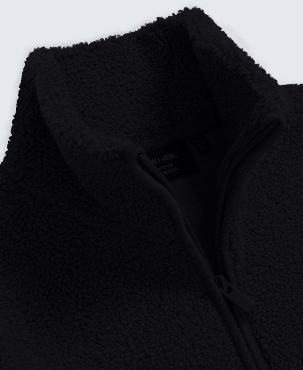 Womens Blake Boucle Full Zip Fleece - Black