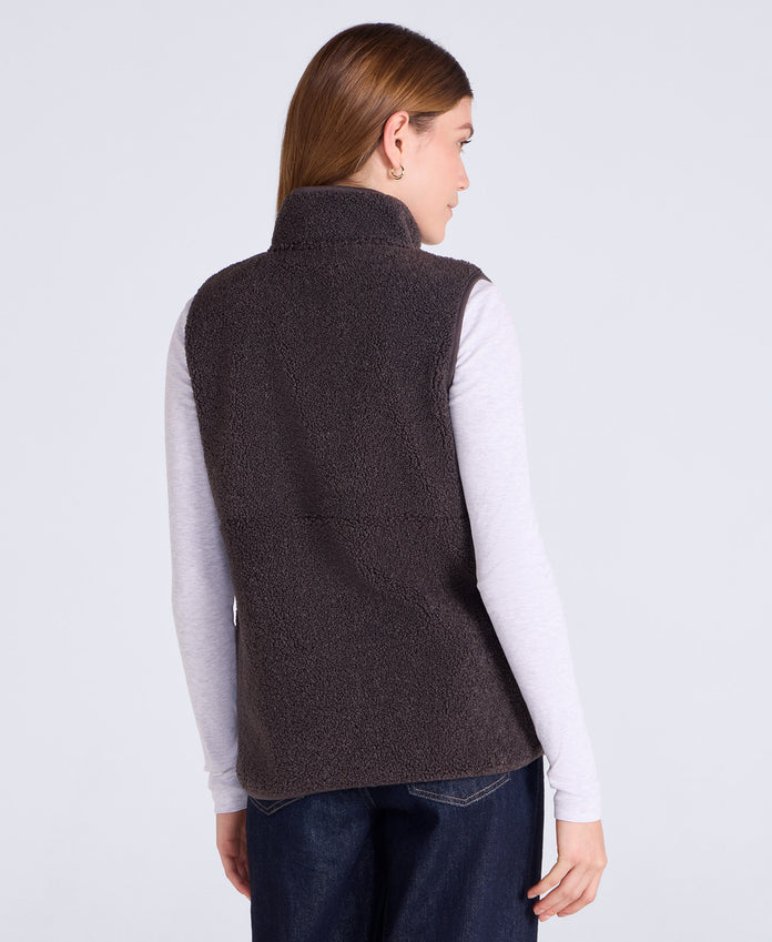 Blake Womens Boucle Gilet - Brown