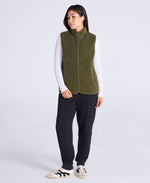 Blake Womens Boucle Gilet - Khaki