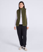 Blake Womens Boucle Gilet - Khaki