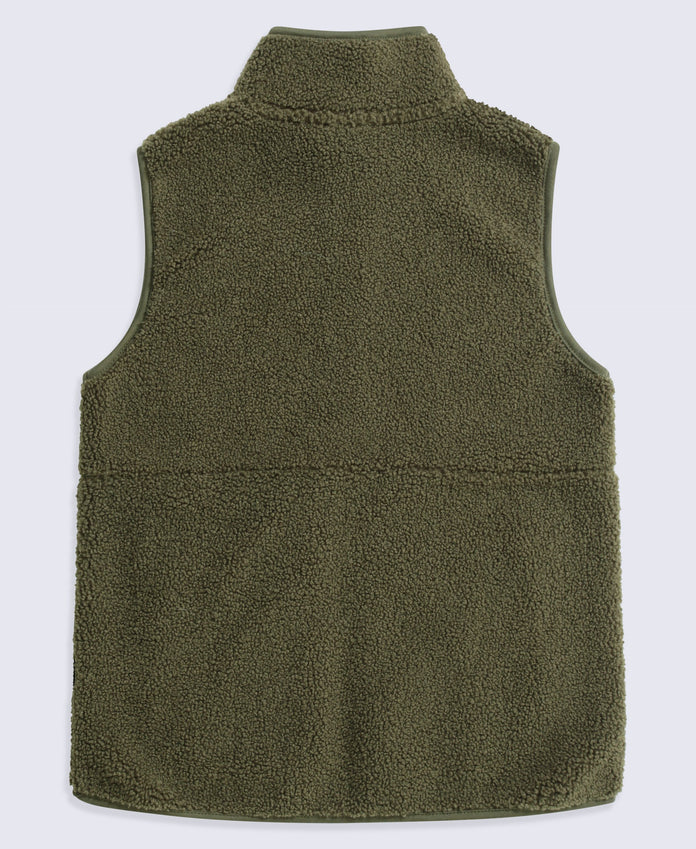 Blake Womens Boucle Gilet - Khaki