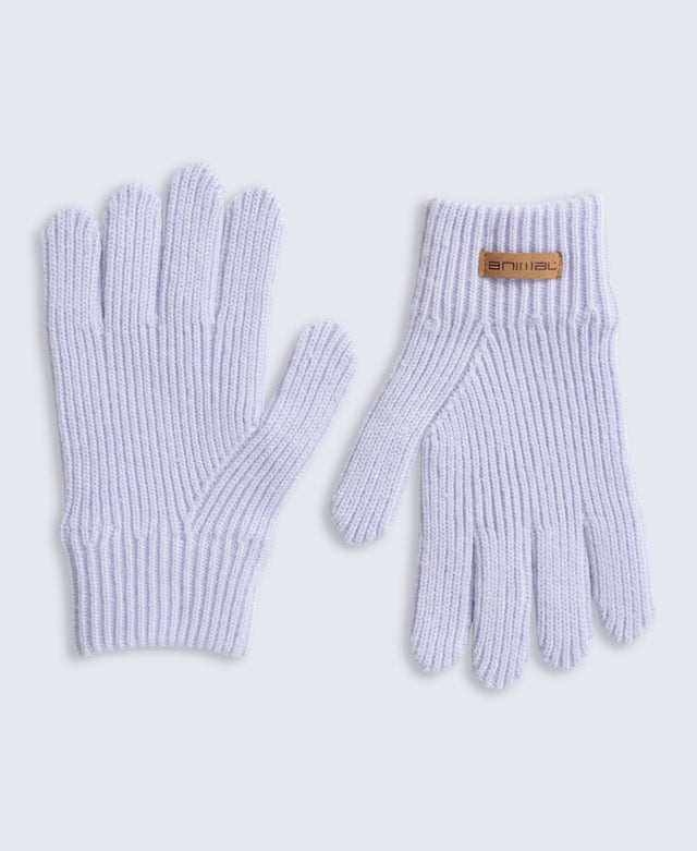 Kids Rowan Knitted Gloves - Lilac