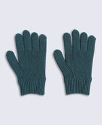 Kids Rowan Knitted Gloves - Teal