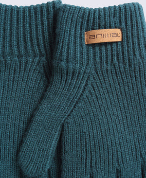 Kids Rowan Knitted Gloves - Teal