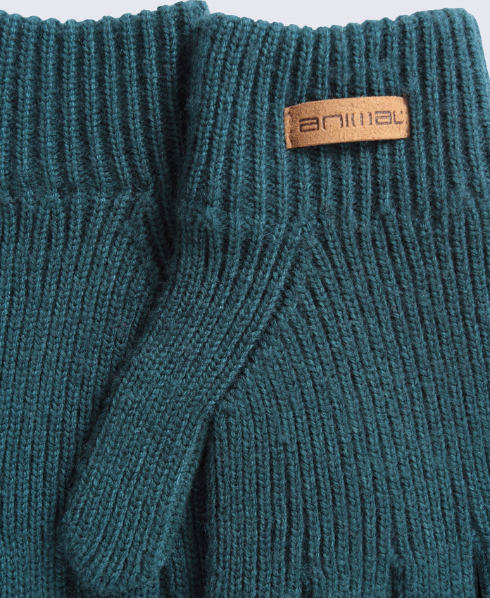 Kids Rowan Knitted Gloves - Teal