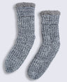 Leo Mens Cosy Grippy Slipper Socks - Navy