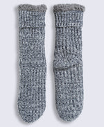 Leo Mens Cosy Grippy Slipper Socks - Navy