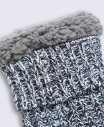 Leo Mens Cosy Grippy Slipper Socks - Navy