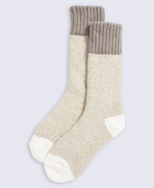 Darla Womens Chunky Mid Calf Socks - Light Beige