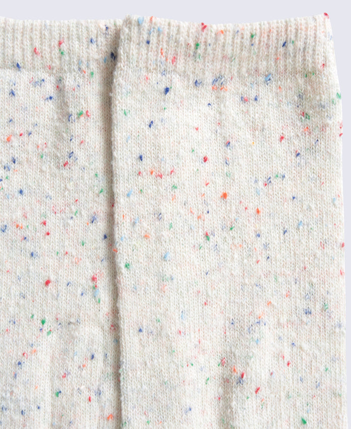 Lexi Womens Nepped Mid Calf Socks - Light Beige