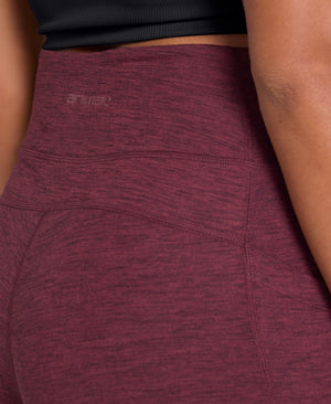 Womens Active Supersoft Leggings - Dark Burgundy