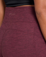 Womens Active Supersoft Leggings - Dark Burgundy