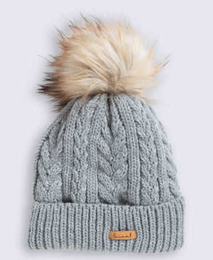 Becky Womens Beanie Scarf and Glove Set - Grey