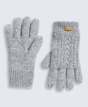 Becky Womens Beanie Scarf and Glove Set - Grey