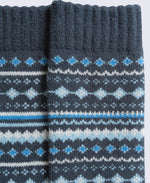 Hansel Mens Fairisle Mid Calf Socks - Mixed