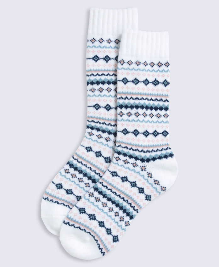 Holly Womens Fairisle Mid Calf Socks - Mixed