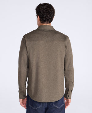 Mens Ethan Jersey Shirt - Dark Khaki