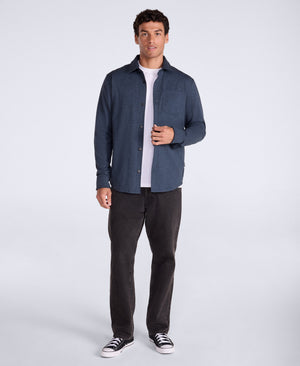 Mens Ethan Jersey Shirt - Navy