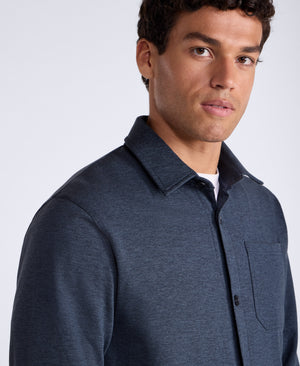 Mens Ethan Jersey Shirt - Navy