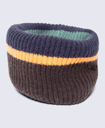 Kids Sherpa Lined Hat Snood Glove Set - Brown
