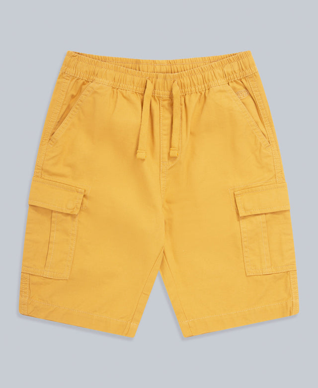 Rowan Kids Organic Cargo Shorts - Mustard