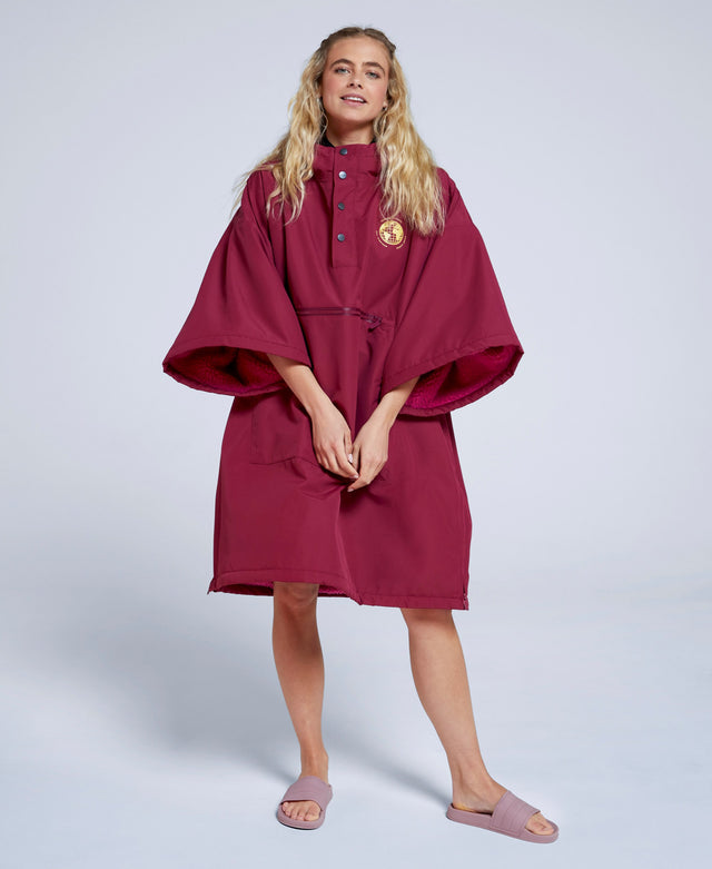 Zara Womens Changing Robe - Burgundy