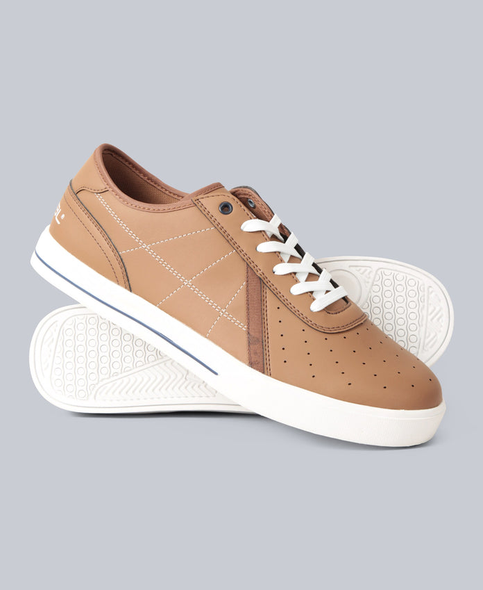 Whitby Mens Recycled Trainers - Tan