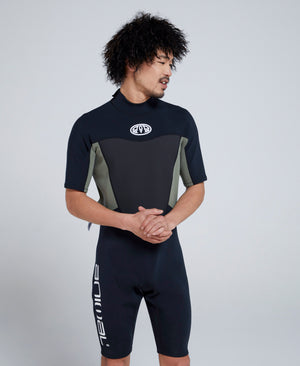 Slater Mens 2mm Shorty Wetsuit - Black