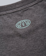 Latero Mens Logo Hybrid Swim Tee - Charcoal