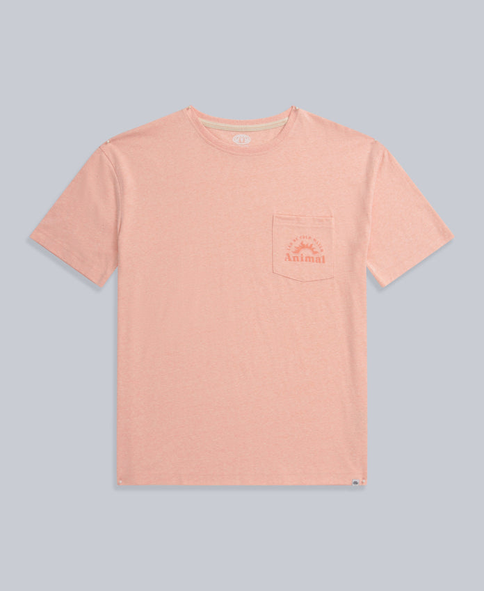 Elena Womens Organic Pocket T-Shirt - Coral