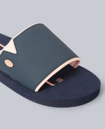 Wave Womens Recycled Sliders - Navy