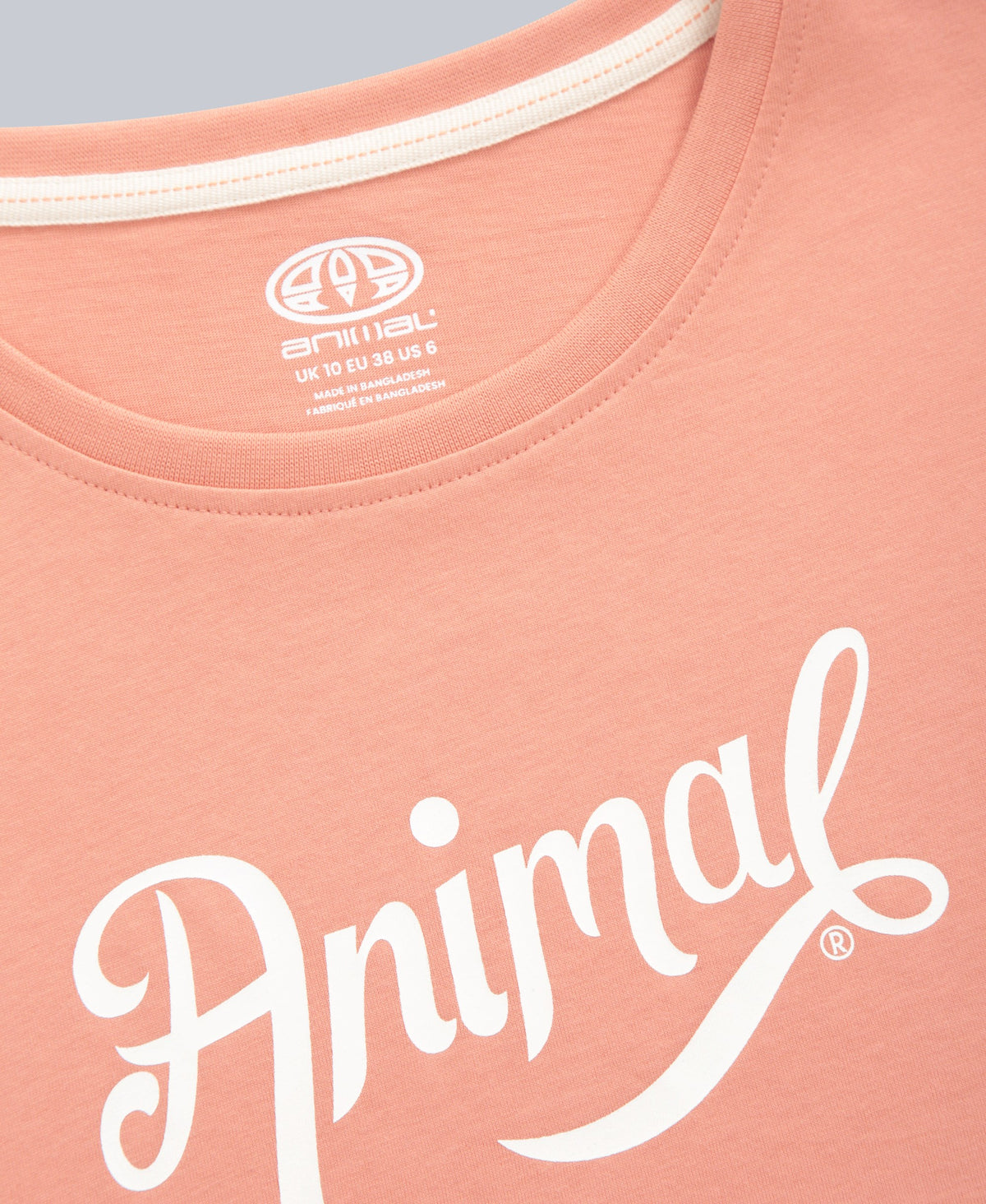 Marina Womens Script Logo T-Shirt - Coral
